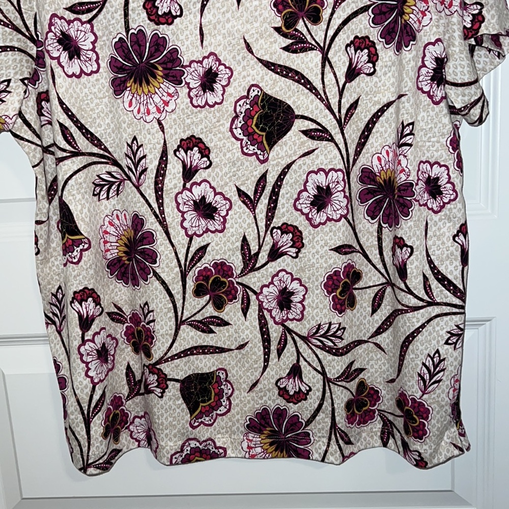LOFT Botanical Everyday Crew Tee, Size XL, NWT - Picture 6 of 12